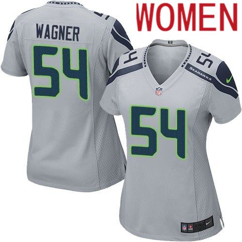 Women Seattle Seahawks #54 Bobby Wagner Nike Gray Game NFL Jersey